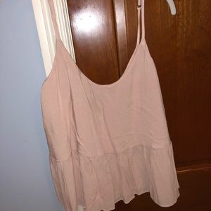 topshop light pink tank top